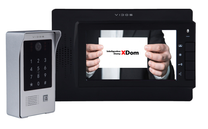 Zestaw wideodomofonu natynkowego z czytnikiem RFID i szyfratorem Vidos S20DA M320B